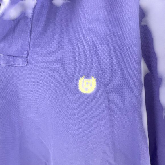 Chaps Mens Short Sleeve Polo Shirt L Purple Stretch Cotton Blend Casual Golf - Picture 6 of 8